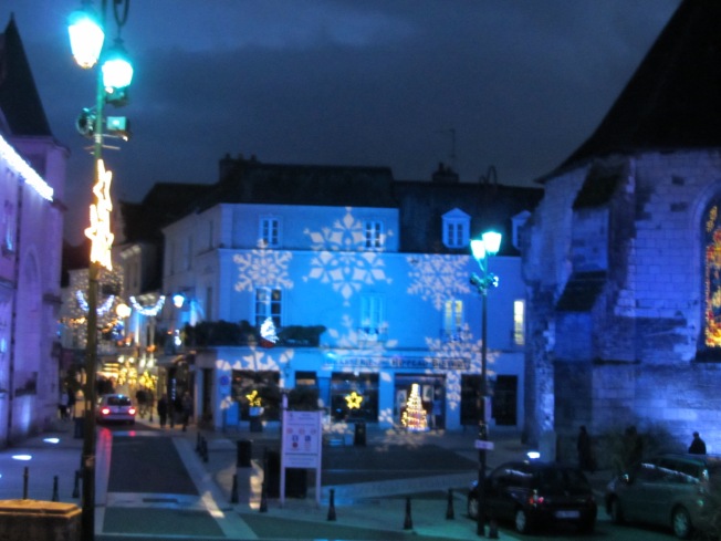 Christmas lights at Amboise