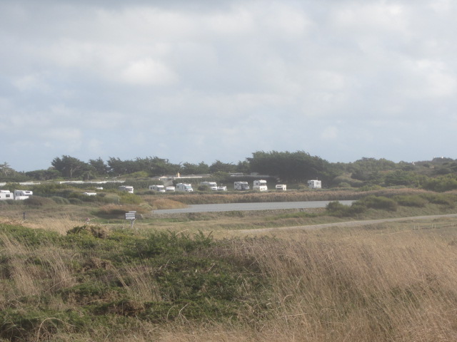 The motorhome aire at Quiberon